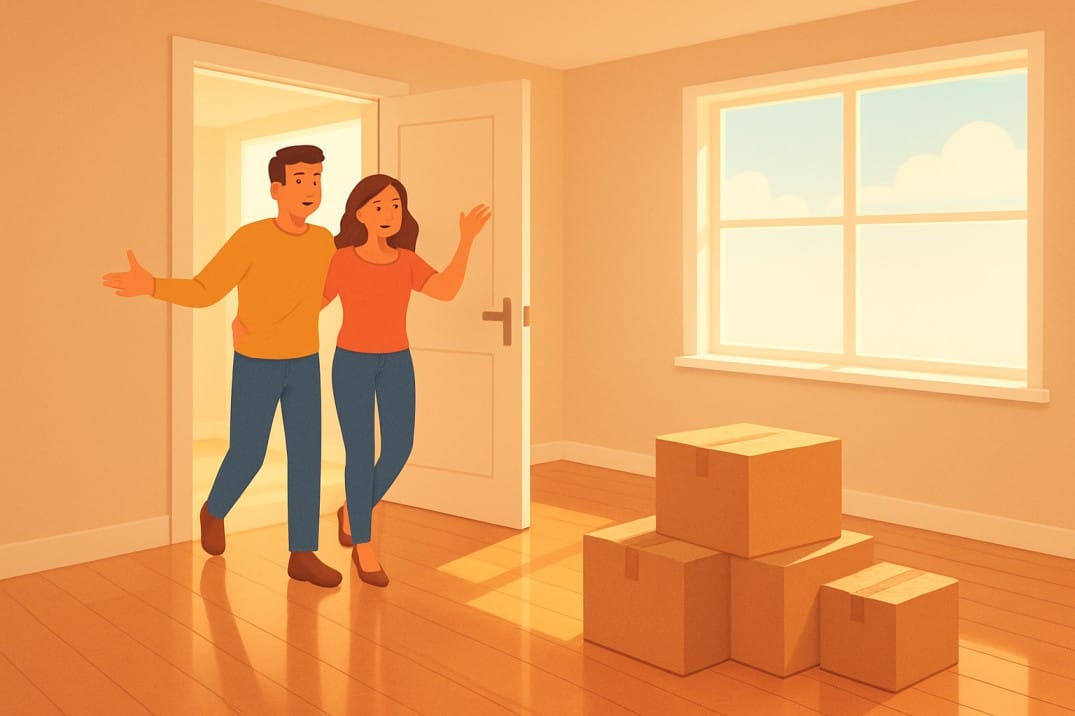 Sparkling clean apartment for move-in